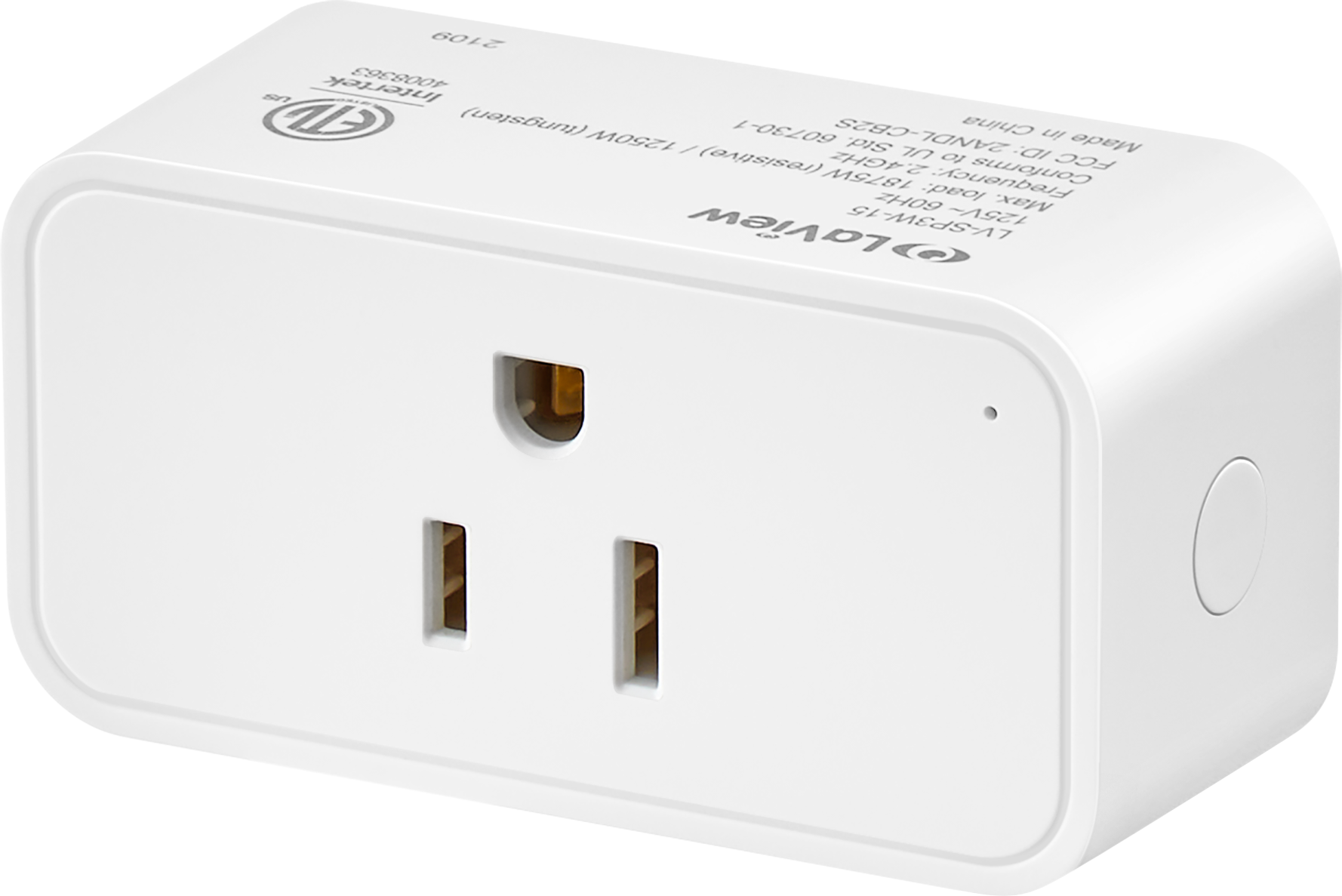 Merkury Innovations Indoor/Outdoor Wi-Fi Smart Plug, Requires 2.4 GHz Wi-Fi  (Green) 