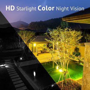 4MP Security Camera Outdoor Wired Starlight Color Night Vision 